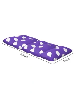 DreamZ Foldable Mattress Sofa Chair Couch Pillow Bed L in Purple
