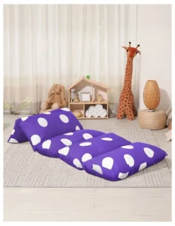 DreamZ Foldable Mattress Sofa Chair Couch Pillow Bed L in Purple