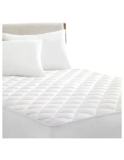 DreamZ Fully Fitted Waterproof Microfiber Mattress Protector King Single Size in White