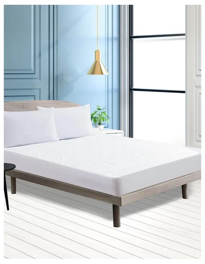 DreamZ Queen Fitted Waterproof Bed Mattress Protector Covers in White