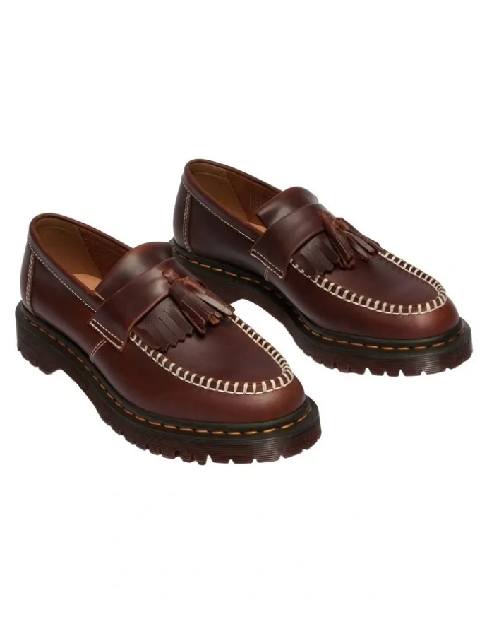 Dr Martens Adrian Ben Tassle Loafer in Butterscotch Orleans