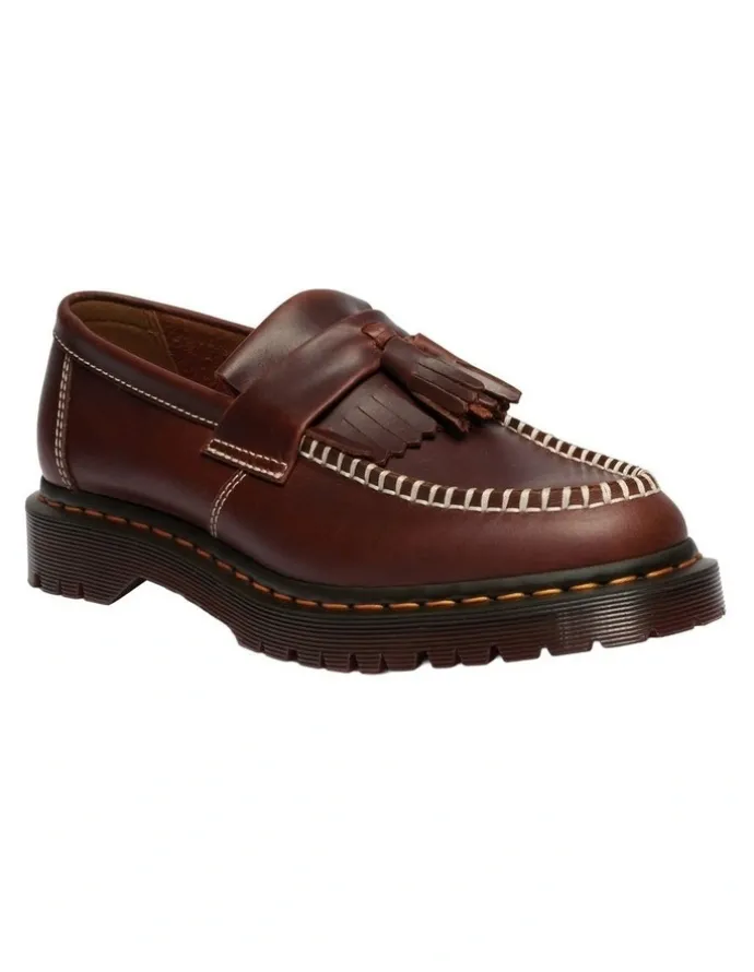 Dr Martens Adrian Ben Tassle Loafer in Butterscotch Orleans