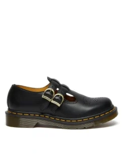 Dr Martens Mary Jane 8065 Shoe in Black Smooth