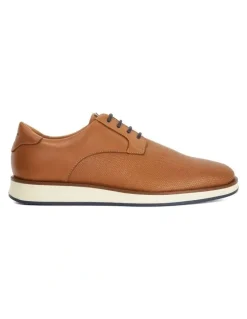 Dune London Bow Lace-Up Shoe in Tan