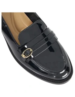 Dune London Globing Patent Loafer In Black