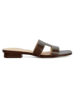 Dune London Loupe Sandal In Brown