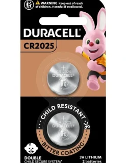 Duracell Specialty 2025 Lithium Coin Battery 2 Pack