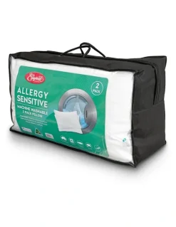 Easy Rest Allergy Sensitive Pillows 2 Pack in White