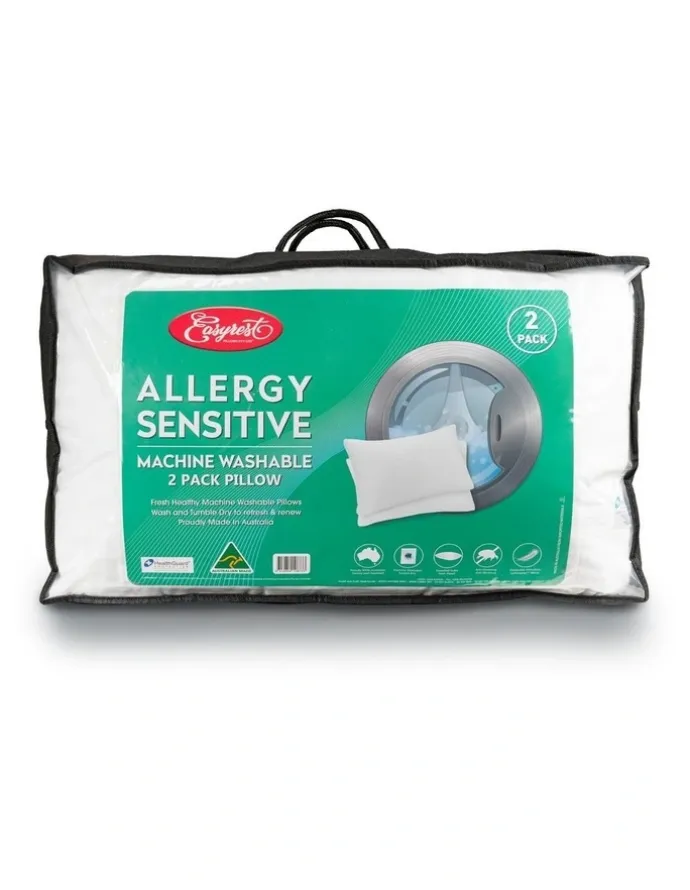 Easy Rest Allergy Sensitive Pillows 2 Pack in White