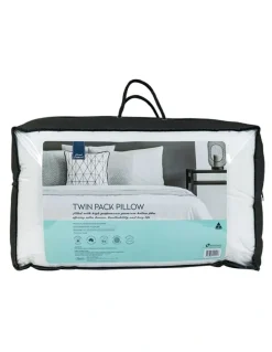 Easy Rest Cloud Support Twin Pack Pillow in White