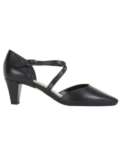 Easy Steps Addison Heeled Shoes in Black Glove