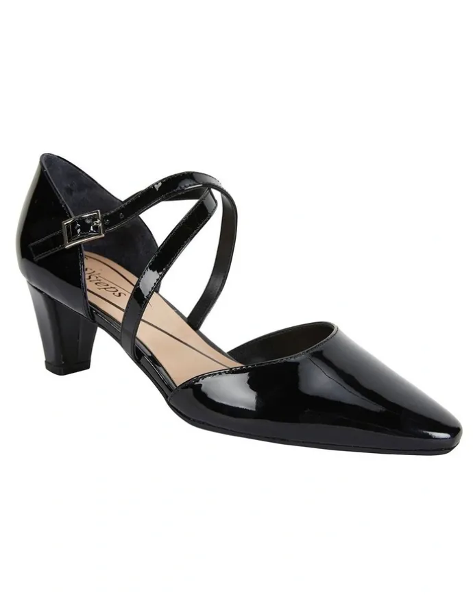 Easy Steps Adison Black Patent Heeled Shoes