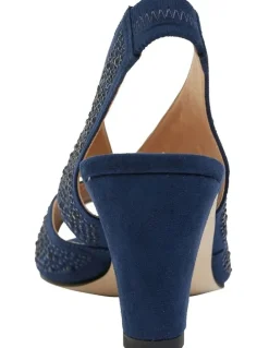 Easy Steps Angie Navy Fabric Sandal