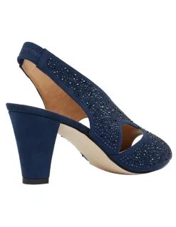Easy Steps Angie Navy Fabric Sandal