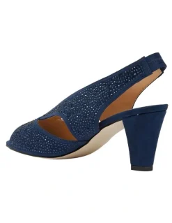 Easy Steps Angie Navy Fabric Sandal