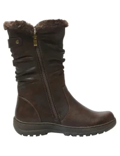Easy Steps Element Boots in Chocolate Micro