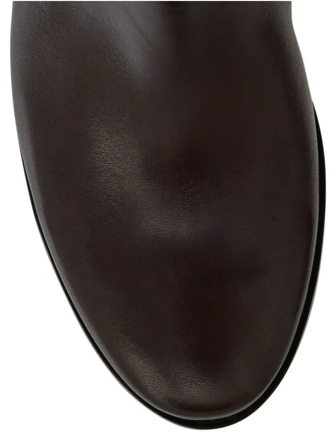 Easy Steps Junction Leather Knee Boots in Brown