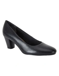 Easy Steps Marley Black Glove Heeled Shoes