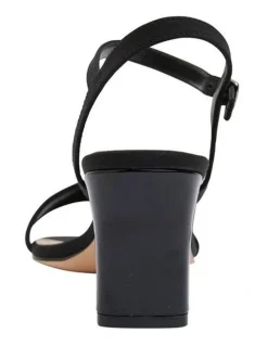 Easy Steps Unison Black Fabric Sandals