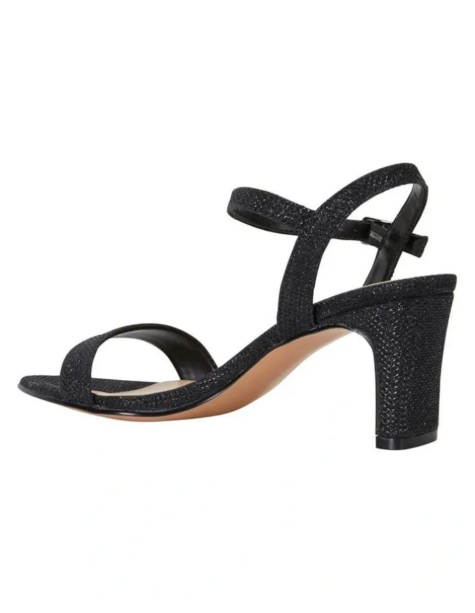 Easy Steps Unison Black Shimmer Sandals