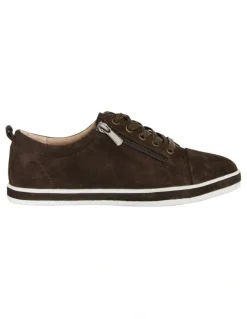 Easy Steps Whisper Sneakers in Chocolate Suede
