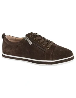 Easy Steps Whisper Sneakers in Chocolate Suede