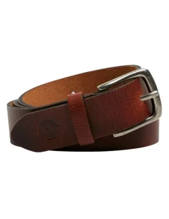 Element Foundation Leather Belt in Brown