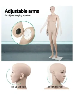 Embellir Mannequin Full Body With Head Dummy Model Display