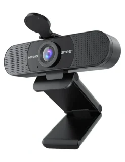 eMeet HD 1080P Webcam With Dual Microphones C960 in Black
