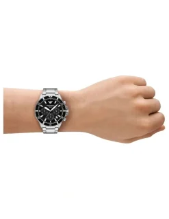 Emporio Armani AR11739 World Explorer Chronograph Watch in Silver