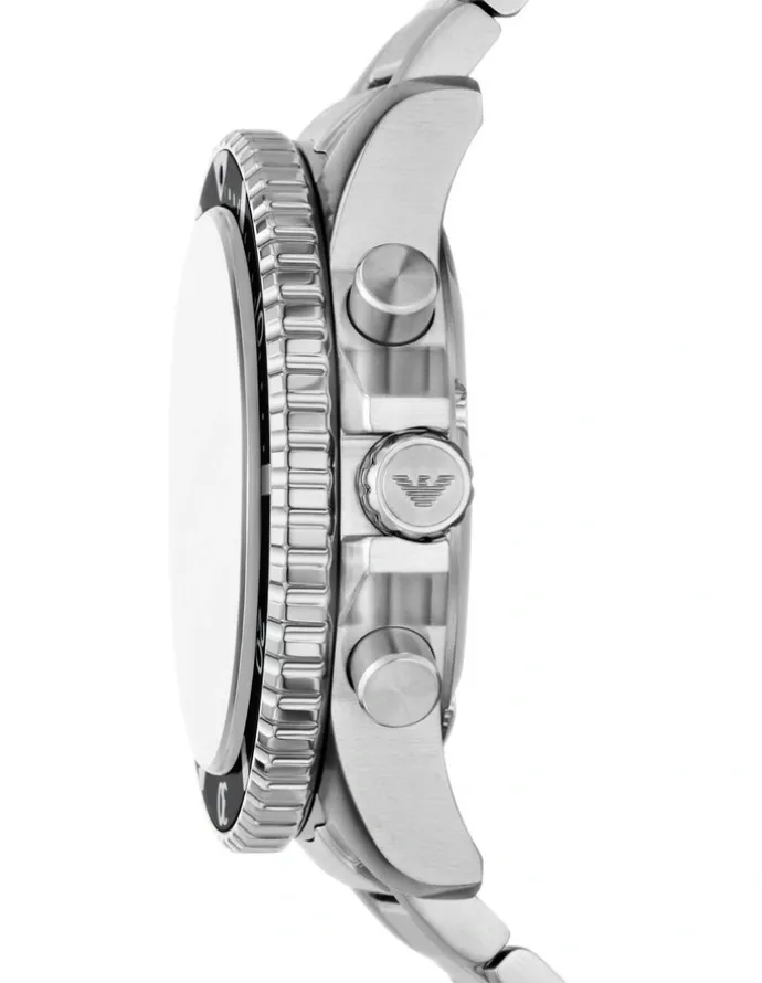 Emporio Armani AR11739 World Explorer Chronograph Watch in Silver