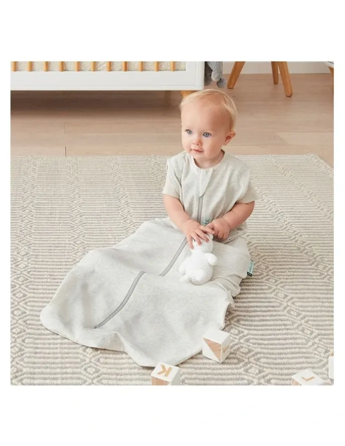 ergoPouch ErgoPouch Jersey Sleeping Bag Baby Organic Cotton TOG 0.2 Size 3-12m Grey Marle