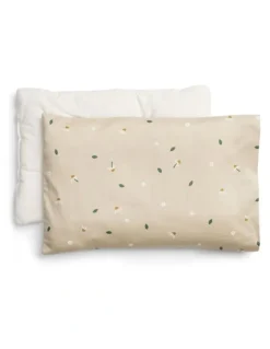 ergoPouch Organic Toddler Pillow and Case in Daisy Sprinkle