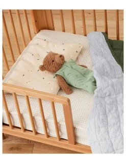 ergoPouch Organic Toddler Pillow and Case in Daisy Sprinkle