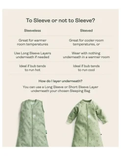 ergoPouch 1.0 TOG Sleeved Willow Sleeping Bag in Green
