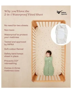 ergoPouch Waterproof Fitted Sheet in Beige