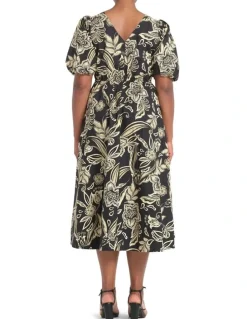 Estelle Kelsie Dress in Black/Cream