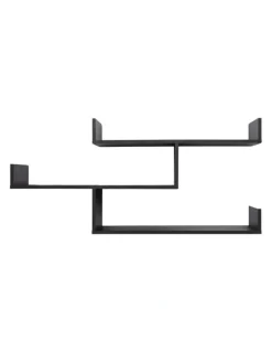 European Cabinetry Zurich Multi Level Decorative Display Shelf Kit Nordic Ash
