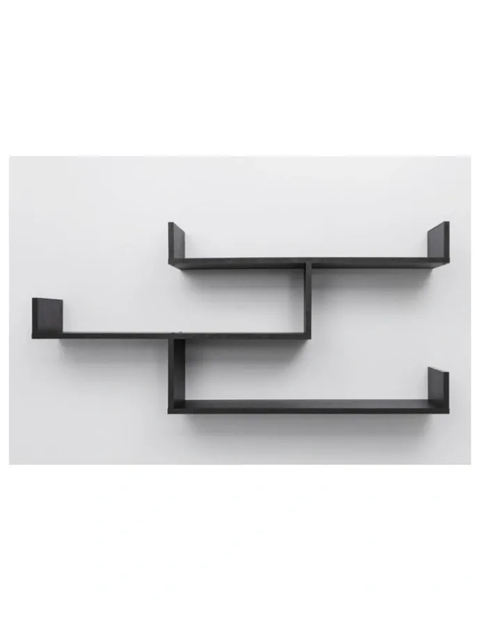 European Cabinetry Zurich Multi Level Decorative Display Shelf Kit Nordic Ash