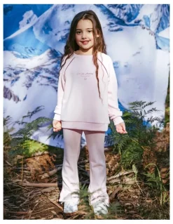 Eve Girl Aspen Crew (3 - 7 Years) in Pale Pink
