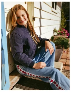 Eve Girl Ayda Bomber (8 - 16 Years) in Navy