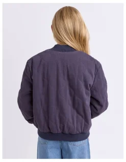 Eve Girl Ayda Bomber (8 - 16 Years) in Navy