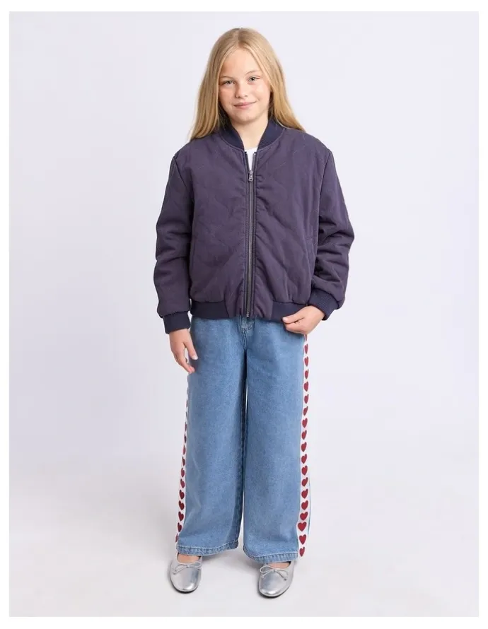 Eve Girl Ayda Bomber (8 - 16 Years) in Navy