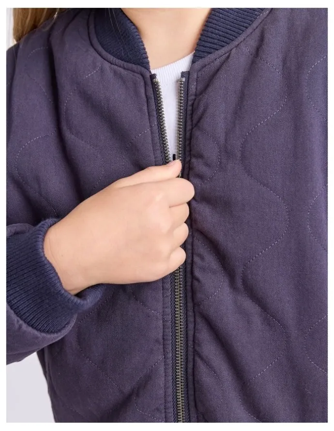 Eve Girl Ayda Bomber (8 - 16 Years) in Navy