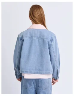 Eve Girl Billie Denim Jacket (8 - 16 Years) in Blue