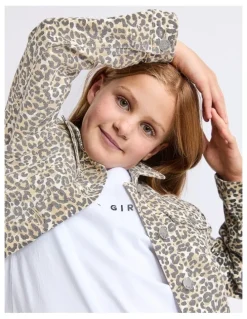Eve Girl Briony Leopard Jacket (8 - 16 Years) in Print