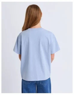 Eve Girl Core Tee Top (8 - 16 Years) in Cornflower