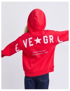 Eve Girl Performance Hoodie (8-16 Years) in Red