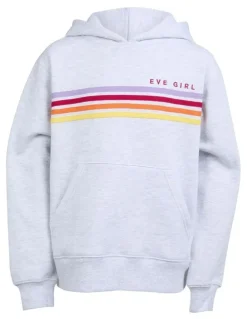 Eve Girl Retro Hoodie (8-16 Years) in Grey Marle