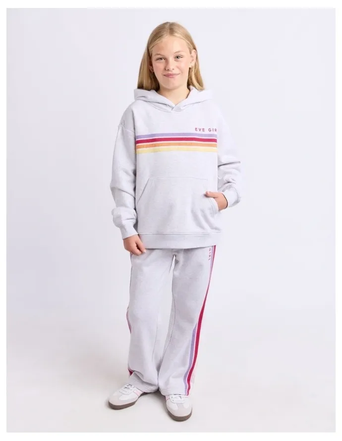 Eve Girl Retro Hoodie (8-16 Years) in Grey Marle